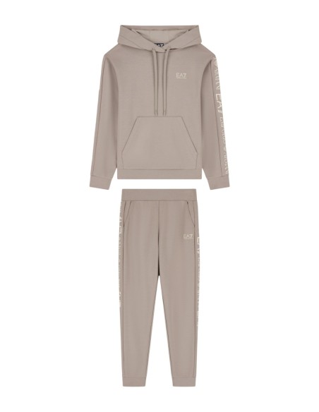 EA7 survêtement femme beige capuche | ChoixMode