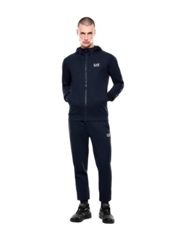 EA7 survêtement homme bleu capuche | ChoixMode