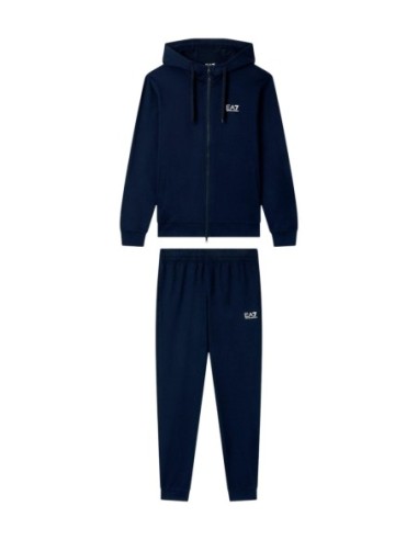 EA7 survêtement homme bleu capuche | ChoixMode