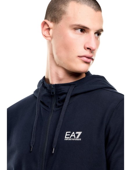 EA7 survêtement homme bleu capuche | ChoixMode