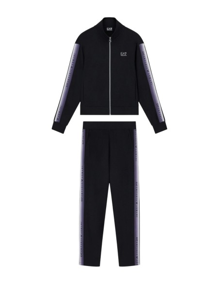 EA7 survêtement femme noir manches longues | ChoixMode