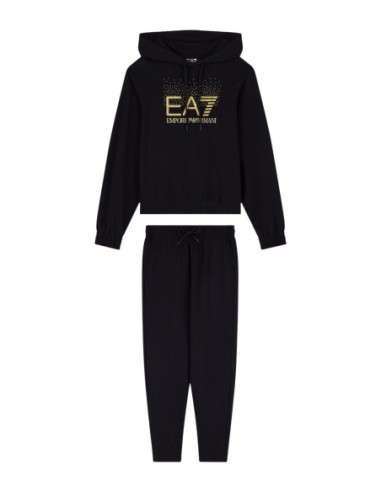 EA7 survêtement femme noir capuche | ChoixMode