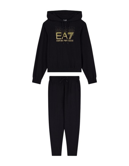 EA7 survêtement femme noir capuche | ChoixMode