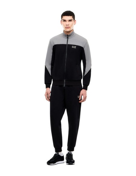 EA7 survêtement homme noir coton mélangé | ChoixMode