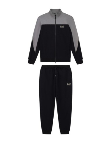 EA7 survêtement homme noir coton mélangé | ChoixMode