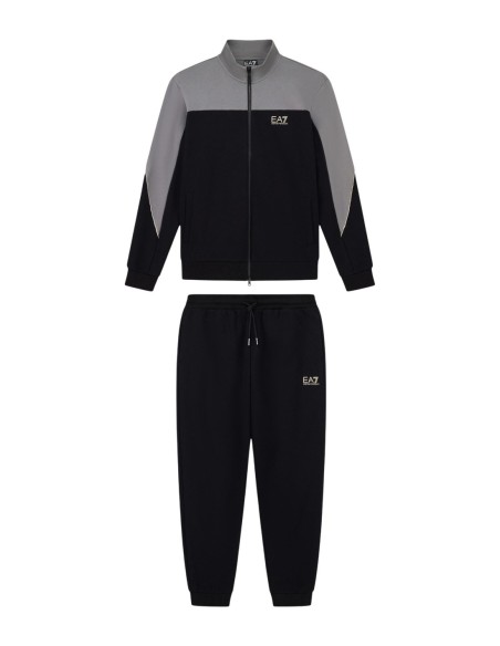EA7 survêtement homme noir coton mélangé | ChoixMode