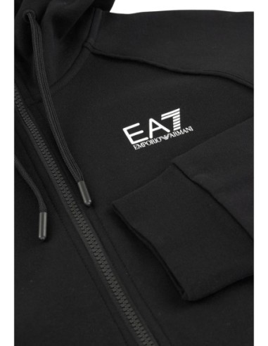 EA7 sweat à capuche homme noir coton | ChoixMode