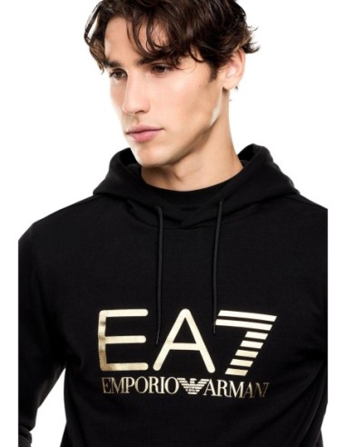 EA7 sweat homme noir coton | ChoixMode