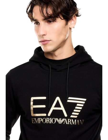 EA7 sweat homme noir coton | ChoixMode