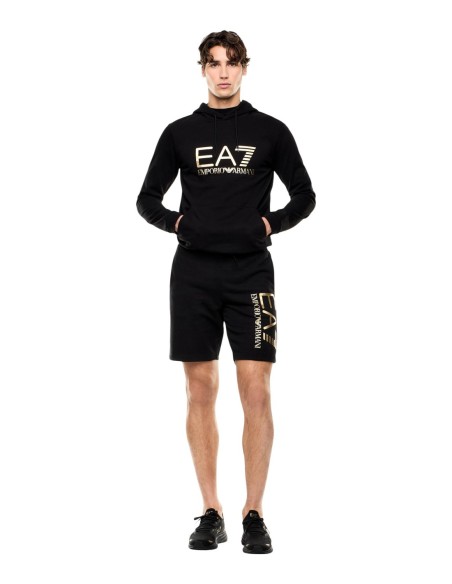 EA7 sweat homme noir coton | ChoixMode