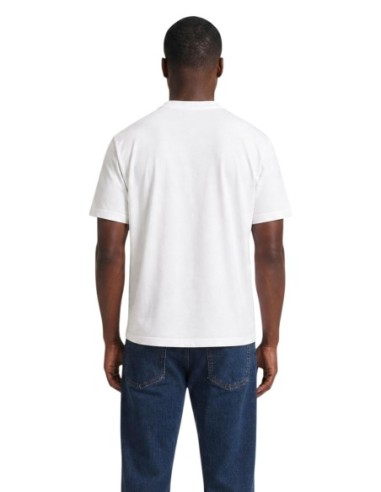 EA7 t-shirt homme blanc imprimé coton | ChoixMode