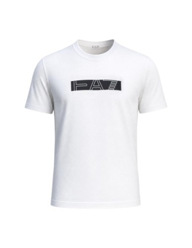 EA7 t-shirt homme blanc imprimé coton | ChoixMode