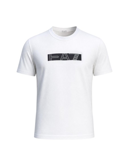 EA7 t-shirt homme blanc imprimé coton | ChoixMode