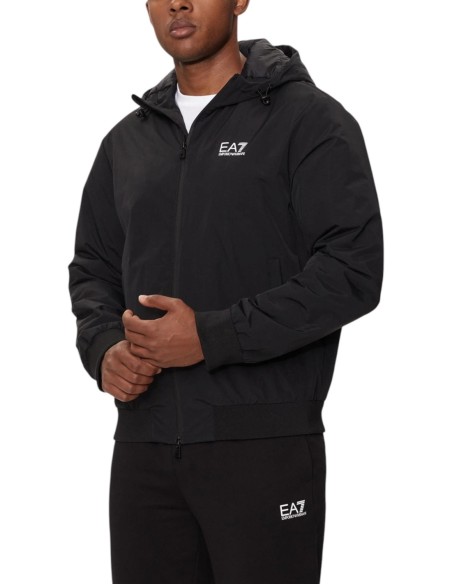 EA7 blouson homme noir capuche | ChoixMode