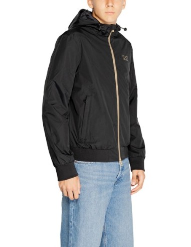 EA7 veste homme noire zippée à capuche | ChoixMode