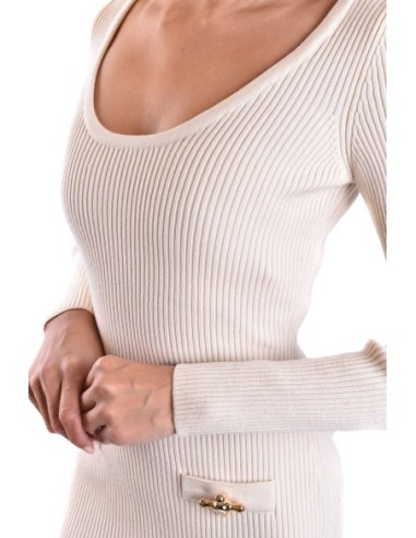 Moschino robe femme beige laine | ChoixMode