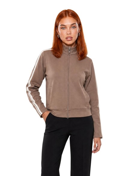 Guess Active sweat femme marron zippé | ChoixMode
