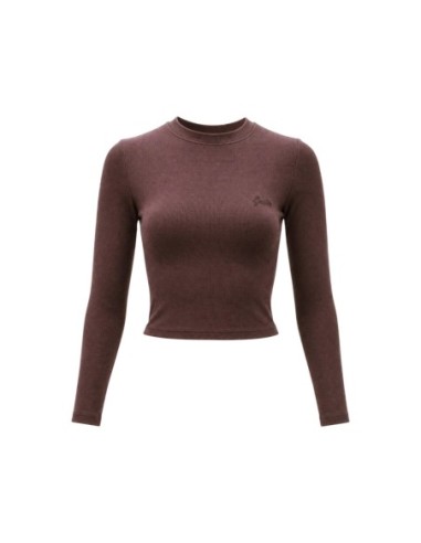 Guess Active t-shirt femme marron manches longues | ChoixMode