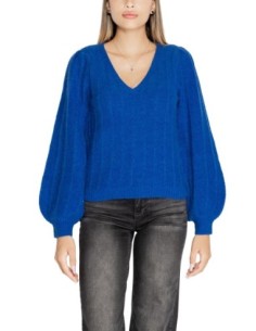 Guess pull femme bleu azur col V | ChoixMode