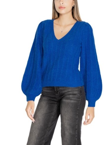 Guess pull femme bleu azur col V | ChoixMode