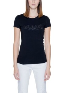 Guess t-shirt femme noir imprimé coton | ChoixMode
