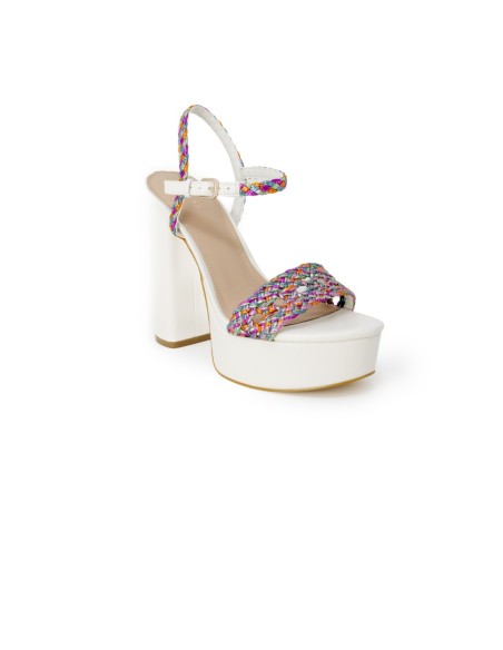 Guess sandales plateforme femme blanches colorées | ChoixMode