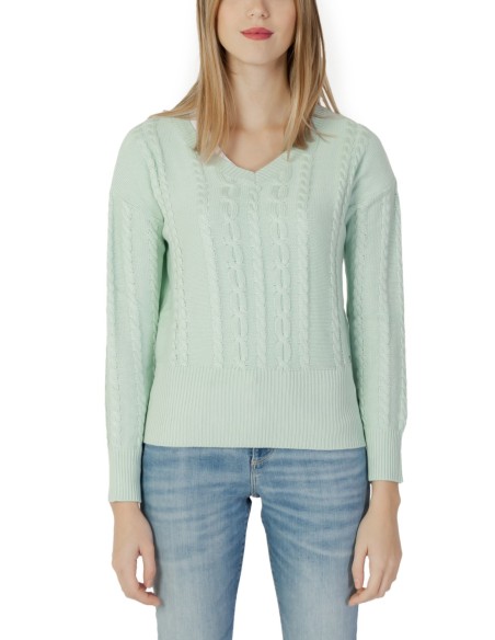 Guess pull femme vert col V modal | ChoixMode