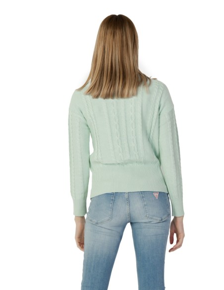 Guess pull femme vert col V modal | ChoixMode
