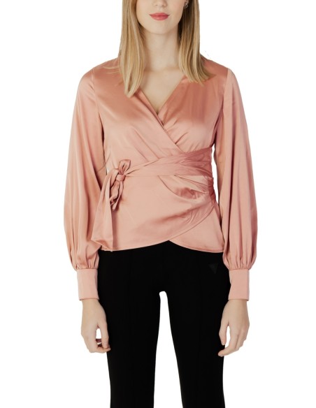 Guess blouse femme rose col V | ChoixMode