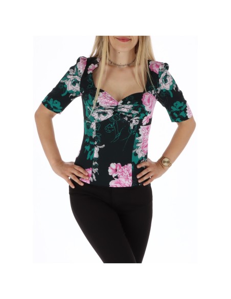 Guess top femme noir floral | ChoixMode