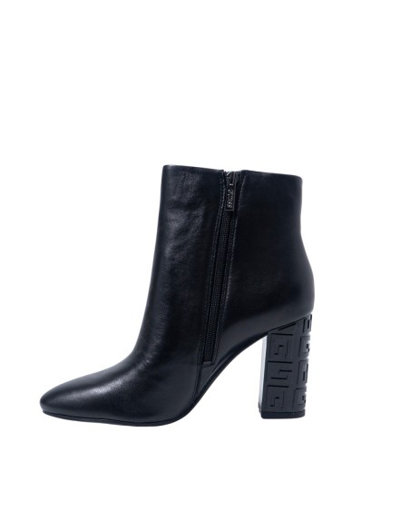 Guess bottines compensées femme noires cuir | ChoixMode