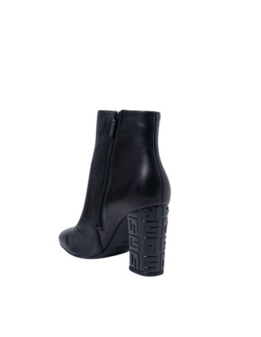 Guess bottines compensées femme noires cuir | ChoixMode