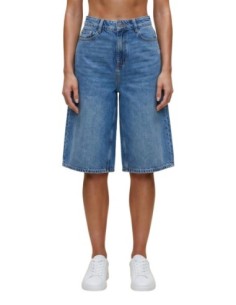 Jacqueline De Yong short femme bleu coton | ChoixMode