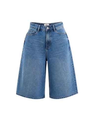 Jacqueline De Yong short femme bleu coton | ChoixMode