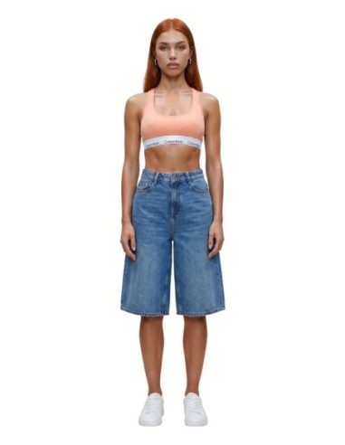 Jacqueline De Yong short femme bleu coton | ChoixMode