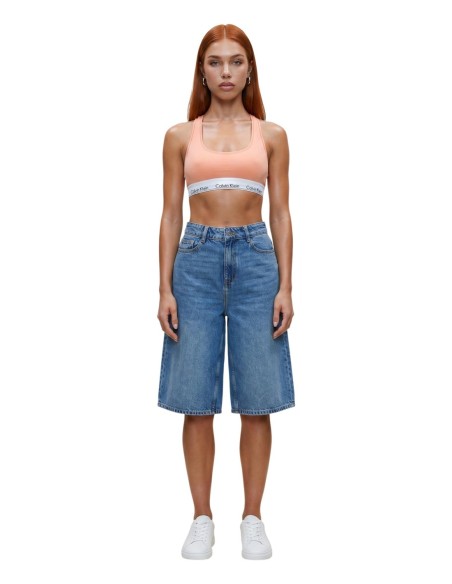 Jacqueline De Yong short femme bleu coton | ChoixMode