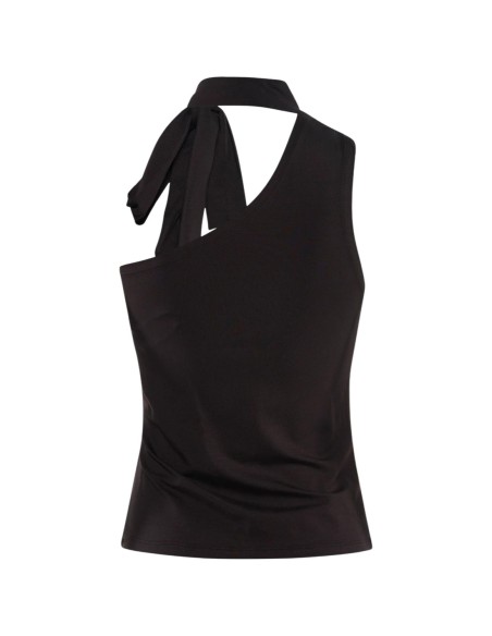 Jacqueline De Yong top femme marron asymétrique | ChoixMode