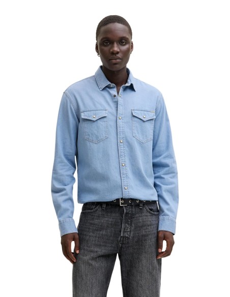 Jack & Jones chemise homme bleu azur | ChoixMode
