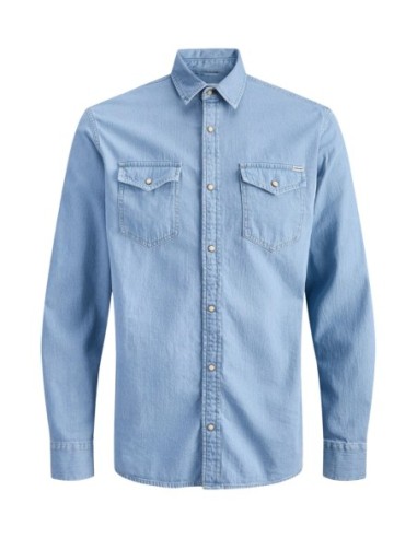 Jack & Jones chemise homme bleu azur | ChoixMode