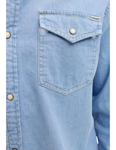 Jack & Jones chemise homme bleu azur | ChoixMode