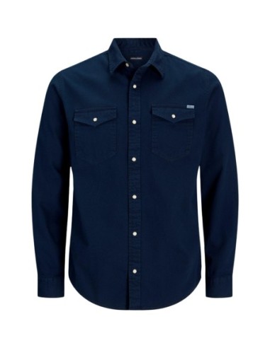 Jack & Jones chemise homme bleue coton | ChoixMode