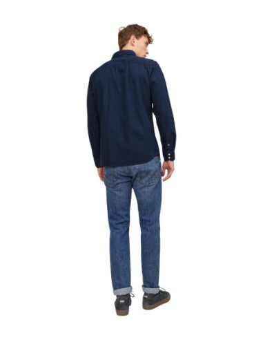 Jack & Jones chemise homme bleue coton | ChoixMode