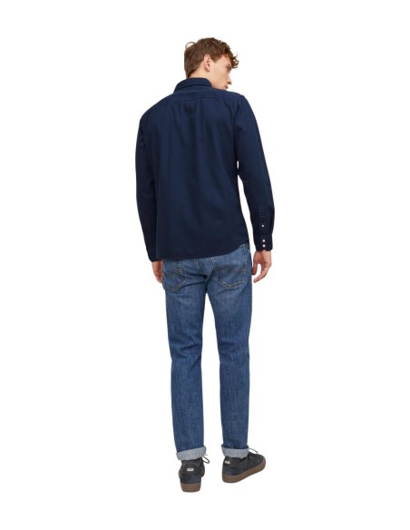 Jack & Jones chemise homme bleue coton | ChoixMode