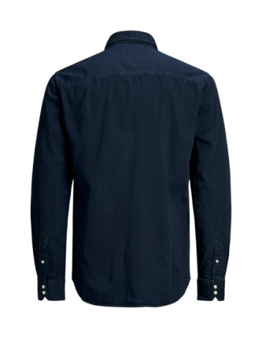 Jack & Jones chemise homme bleue coton | ChoixMode