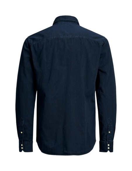 Jack & Jones chemise homme bleue coton | ChoixMode