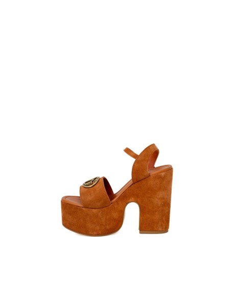 Guess sandales femme marron plateforme | ChoixMode