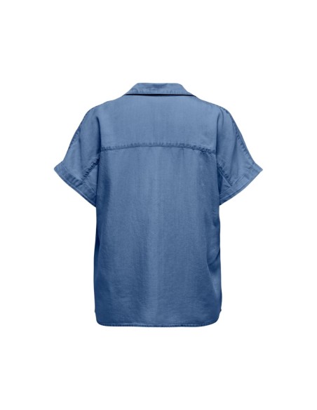 Only blouse femme bleue lyocell | ChoixMode
