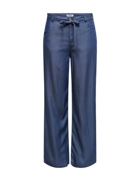 Only pantalon femme bleu lyocell | ChoixMode