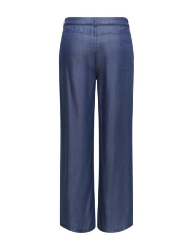 Only pantalon femme bleu lyocell | ChoixMode