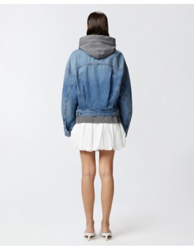 Pinko veste femme bleu azur coton | ChoixMode